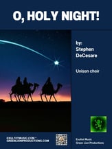 O, Holy Night! Unison choral sheet music cover